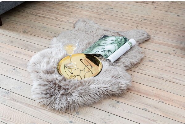 Blană artificială Tiseco Home Studio Sheepskin, 60 x 90 cm, albastru