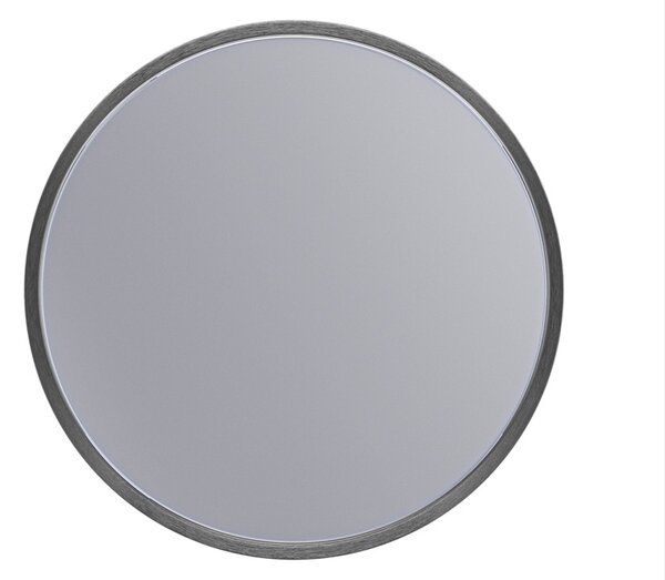 Erga Round, oglindă rotundă 30cm, ramă neagră, ERG-V01-ROUND-3030-BK