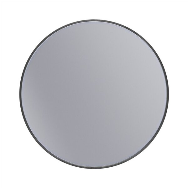 Erga Round, oglindă rotundă 60cm, ramă neagră, ERG-V01-ROUND-6060-BK