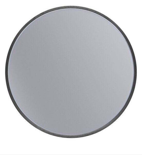 Erga Round, oglindă rotundă 40cm, ramă neagră, ERG-V01-ROUND-4040-BK