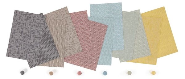 Suport pentru farfurie Tiseco Home Studio Chevron, 45 x 30 cm, maro gri