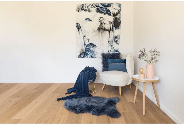 Blană artificială Tiseco Home Studio Sheepskin, 60 x 90 cm, albastru