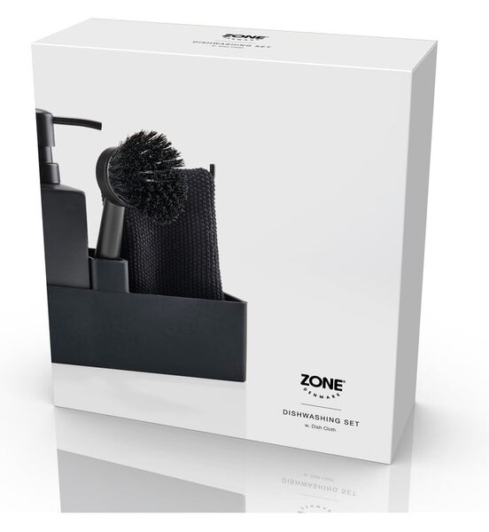Suport pentru accesorii de spălat negru din silicon – Zone
