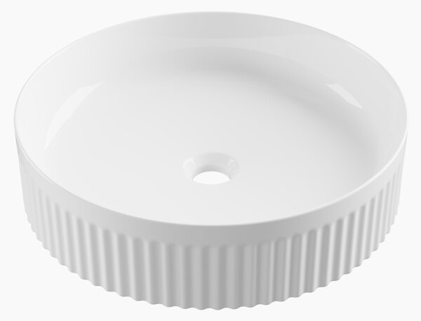 Gamma Frezja, lavoar rotund de blat 425x425x105 mm, alb lucios, GMA-UC-FREZJAOK