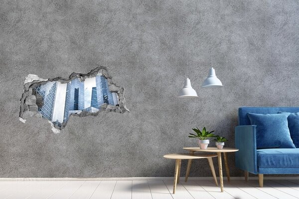 Autocolant 3D gaura cu priveliște Arhitectura modernă în peisajul urban