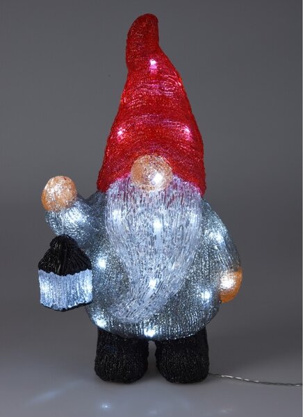 Elf de Crăciun cu lumină LED, 39 x 21 x 13,5 cm