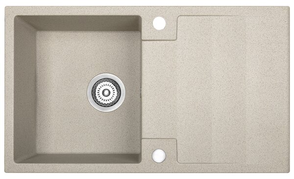 Kuchinox Rab, chiuvetă din granit cu 1 compartiment 760x440x160 mm, bej, LAV-SBF_411Y