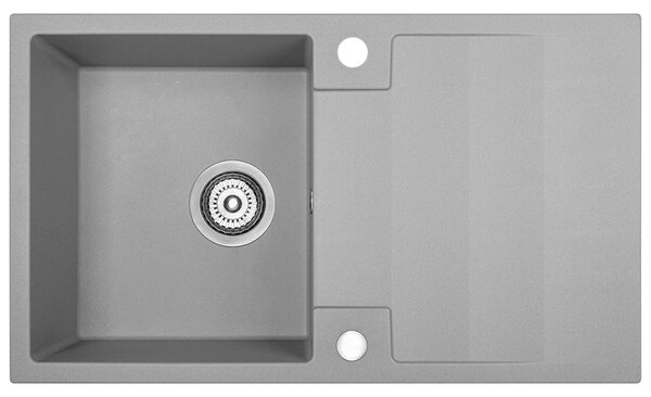 Kuchinox Rab, chiuvetă din granit cu 1 compartiment 760x440x160 mm, gri, LAV-SBF_511Y