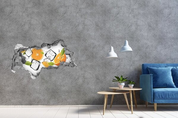 Fototapet 3D gaură în perete O explozie fructată răcoritoare