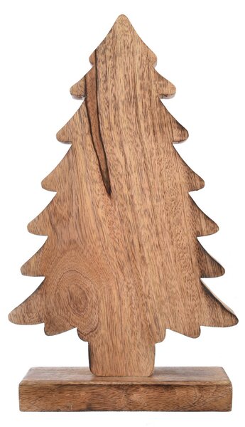 Decorațiune din lemn de mango 4Home Snowflake Tree, 33 cm