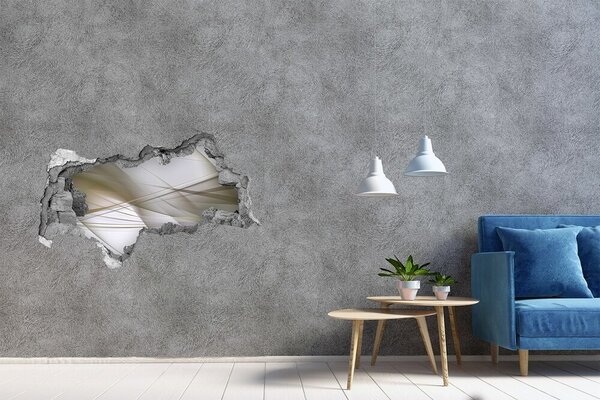 Fototapet 3D gaură în perete Spațiu modern din beton