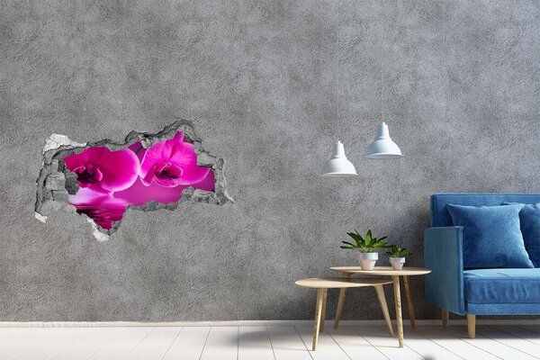 Fototapet 3D gaură în perete Un paradis floral în nuanțe de roz