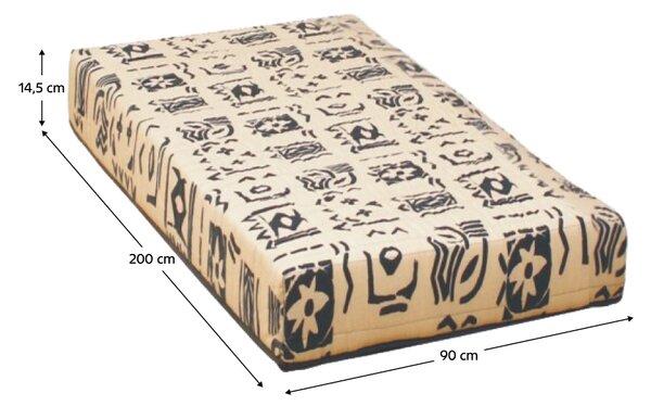 KONDELA Saltea, cu arcuri, 90x200, FUTON ARONA