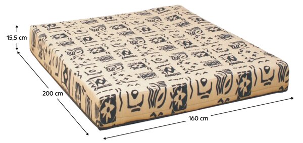 KONDELA Saltea, arcuri, 160x200, FUTON ARONA