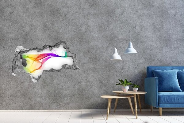 Autocolant autoadeziv gaură O explozie colorată de energie