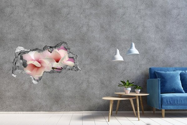 Fototapet 3D gaură în perete Un vis floral în spatele peretelui
