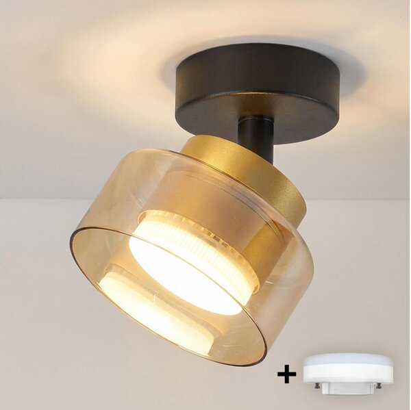 Brilagi - LED Spot AURA LUX 1xGX53/30W/230V, diam. 13 cm, negru/auriu