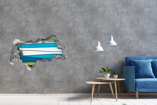 Autocolant de perete gaură 3D Interiorul abstract al peretelui