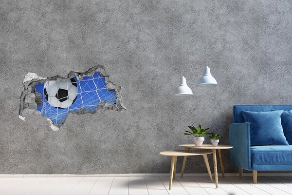 Autocolant gaură 3D Un gol în fotbal