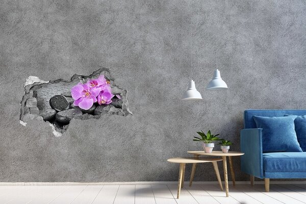 Autocolant de perete gaură 3D Oaza Spa Florală