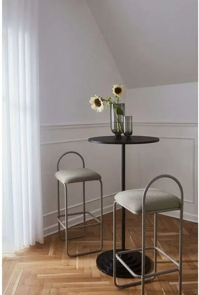 Angui Scaun de bar H92,5 Taupe Bouclé - AYTM