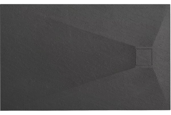 Rea Rea, Cădiță de duș Magnum Neagră 100x80, REA-K3907