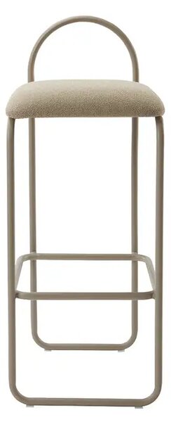 Angui Scaun de bar H92,5 Taupe Bouclé - AYTM