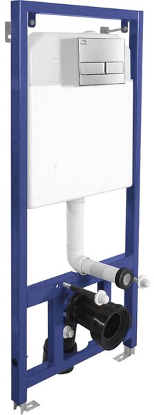 Erga Erga, set suspendat încastrat Laveo Akan + vas WC suspendat Lily+ cu capac WC duroplast + buton de spălare, alb lucios, ERG-SETLAVLILYWHCR