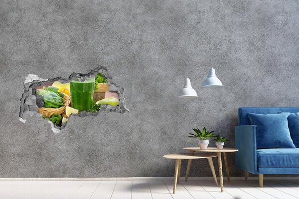 Autocolant autoadeziv gaură Cocktail verde într-un cadru natural