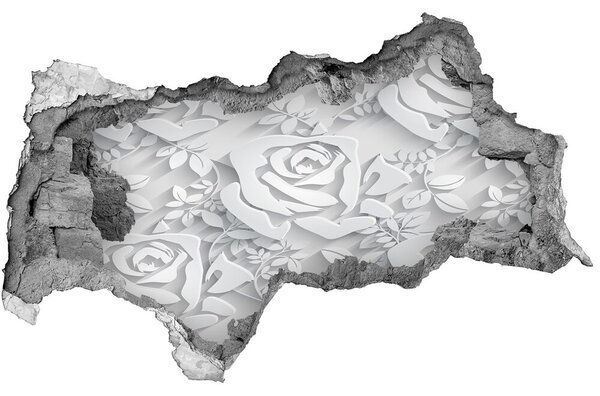 Autocolant autoadeziv gaură model de trandafiri