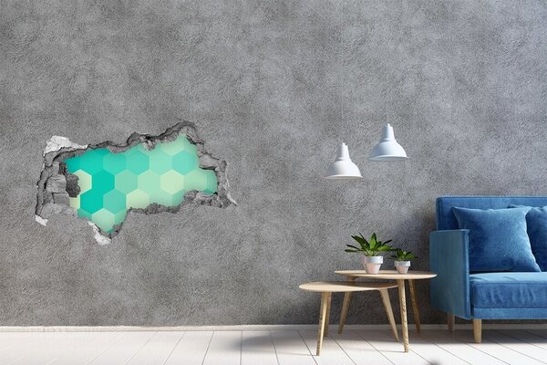 Fototapet 3D gaură în perete Interior în stil modern