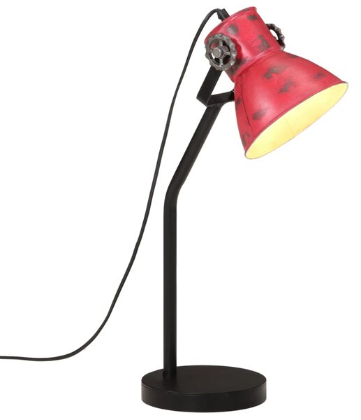 Lampă de birou 25 W, roșu uzat, 17x17x60 cm, E27