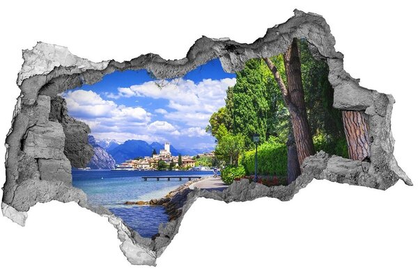 Fototapet 3D gaură în perete nordul Italiei