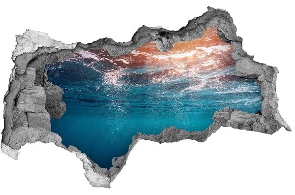 Autocolant de perete gaură 3D Lumea subacvatica