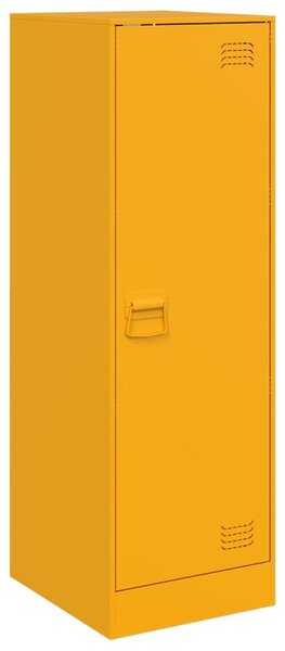 Dulap, galben muștar, 34,5x39x107 cm, oțel