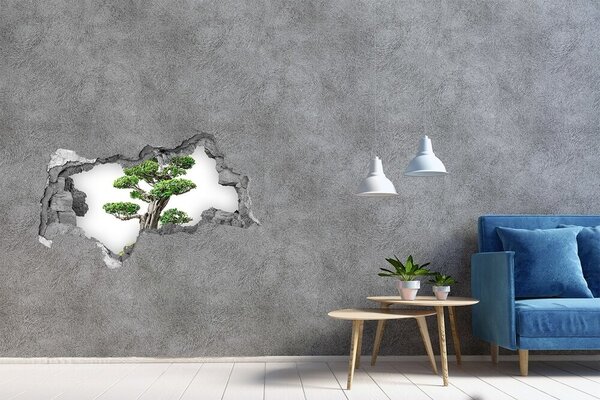 Autocolant gaură 3D Bonsai într-o gaură în perete
