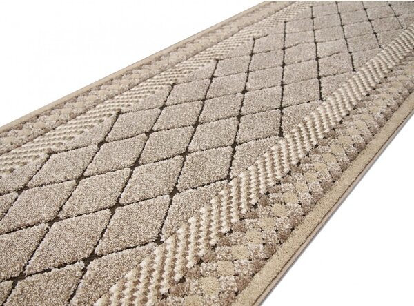 Model Fashion 32009 120, Traversa festonata, Crem Maro Latime 60 cm 60 x 200
