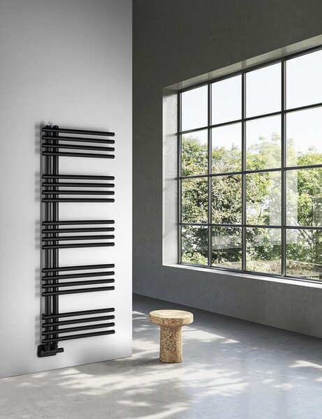 Sapho Radiator Sapho, NYMPHA 500x1250mm, negru mat, LLN125B