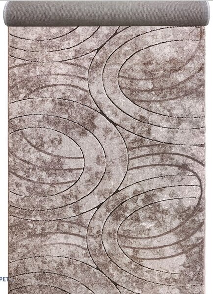 Traversa festonata, Model Fashion 32006 120, Crem Maro Latime 120 cm 120 x 200