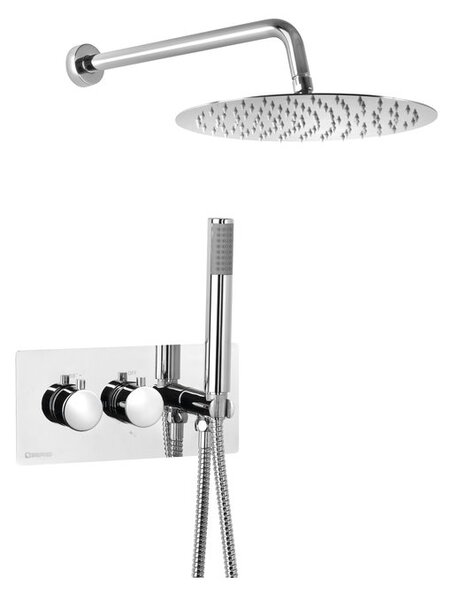 Sapho Sapho, set de duș încastrat RHAPSODY cu baterie termostatică, 2/3 ieșiri, cromat, 5508-02