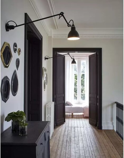 304L60 Aplică de Perete Black - Lampe Gras