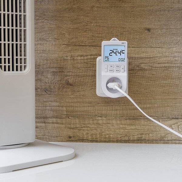 Aqualine Aqualine, Termostat cu priză cu funcție de priză cu comutator digital, P5660FR