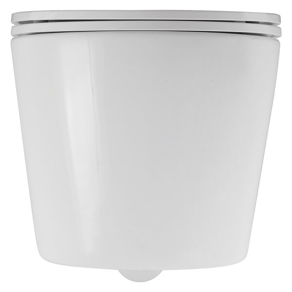 Erga Vento, vas WC suspendat 490x365x365mm, Tornado 2 + capac WC cu închidere lentă, alb, ERG-V03-VENTO-TO2-WH