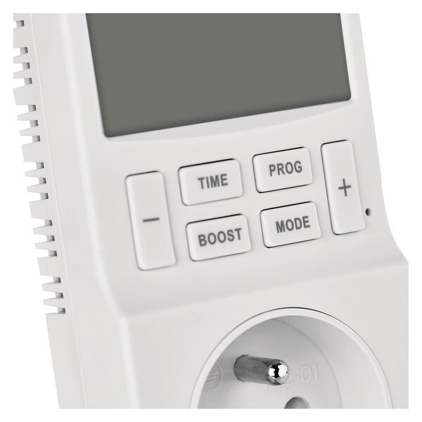Aqualine Aqualine, Termostat cu priză cu funcție de priză cu comutator digital, P5660FR