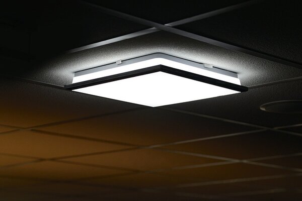Sapho Sapho, plafonieră LED ARGINTIE, diametru 29cm, 10W, 230V, 3000K/4000K/6500K, IP44, cromat, AU480