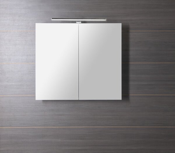 Sapho Sapho, galerie GRETA cu iluminare LED, 81x70x14cm, mat alb, GR080-0031