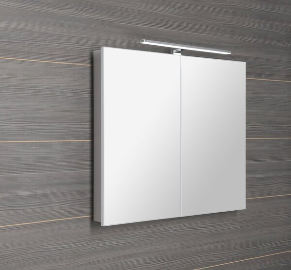 Sapho Sapho, galerie GRETA cu iluminare LED, 81x70x14cm, mat alb, GR080-0031
