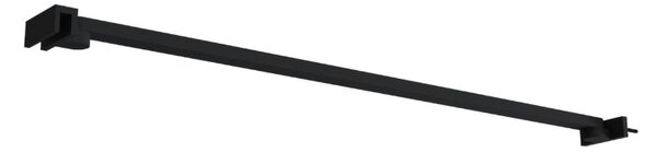 Erga Paris, suport de colț pentru paravane de duș cu grosimea sticlei 6/8/10 mm, lungime 60 cm, negru mat, ERG-V02-PARIS-BAR60-BK