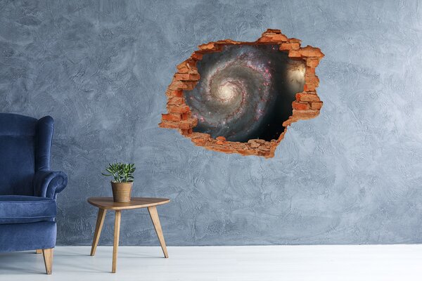 Autocolant gaură 3D Galaxia Gaură în Zid