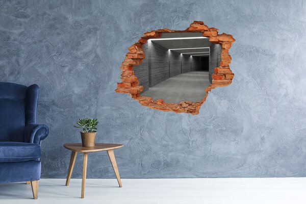 Autocolant 3D gaura cu priveliște Interiorul unui depozit modern